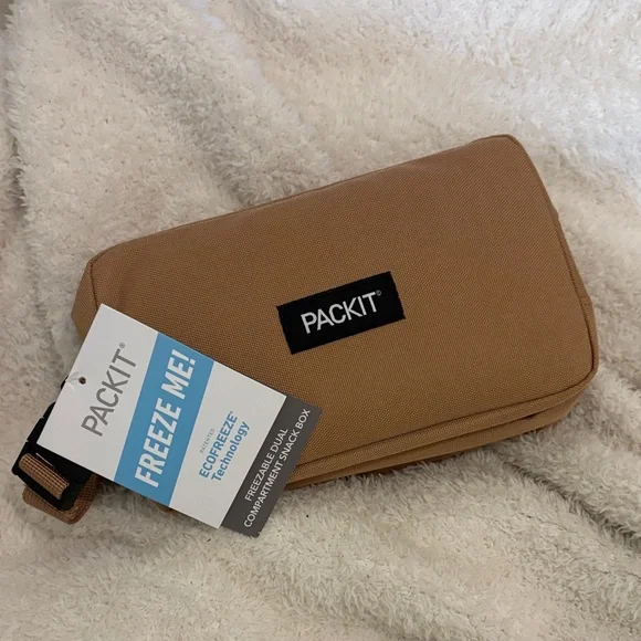 Packit - NWT Freezable Dual Compartment Snack Box - Picture 2 of 4